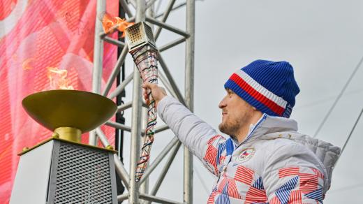 Krasobruslař Tomáš Verner symbolicky zahajuje Olympijský festival v Brně