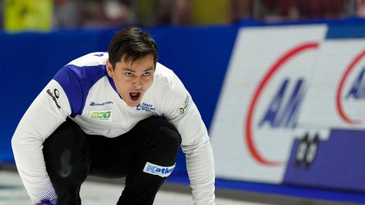 Skip českého týmu Lukáš Klíma na mistrovství světa v Kanadě