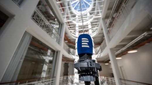 Interiér nové budovy Českého rozhlasu Olomouc