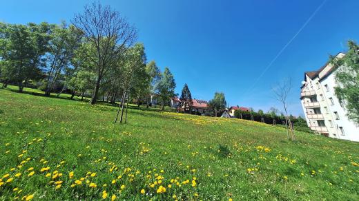 Okraj sídliště ve Volyni, kde mají vzniknout nové bytové domy