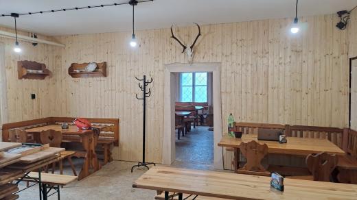Chata prochází rekonstrukcí