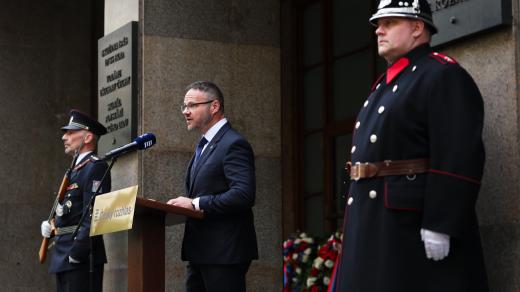 Pietní akt před budovou Českého rozhlasu připomněl Květnové povstání