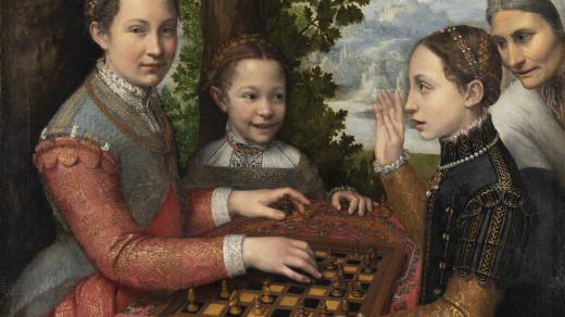 Sofonisba Anguissola, Šachová hra, 1555, Museum Poznaň | (z výstavy NGP Ženy, mistryně, umělkyně 1300–1900)