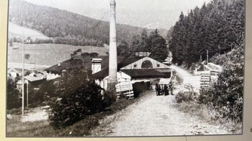 Továrna Gustavstahl v dobách, kdy byla funkční