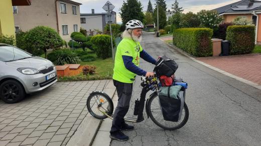 Břetislav Snášel alias Děda na kolobrndě