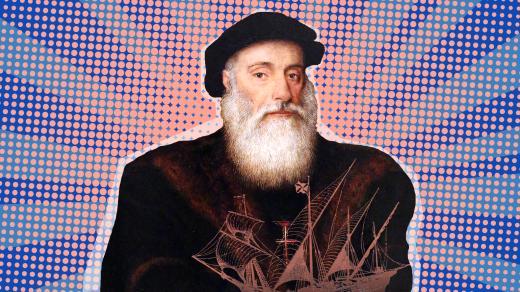 Vasco da Gama (koláž, digitálně kolorováno)