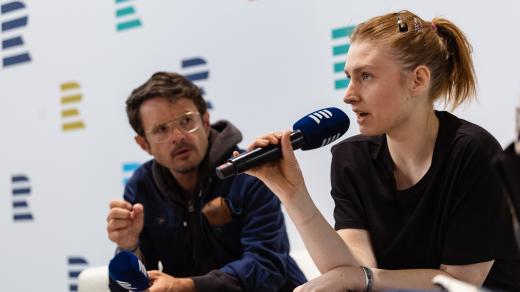 David Zábranský a Kristina Hamplová v debatě podcastu Lit na festivalu Svět knihy 2025