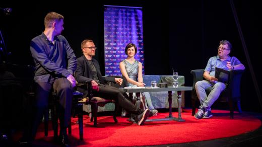 Zleva: Jakub Žídek, Pavel Bár, Martina Šnytová a Michael Prostějovský