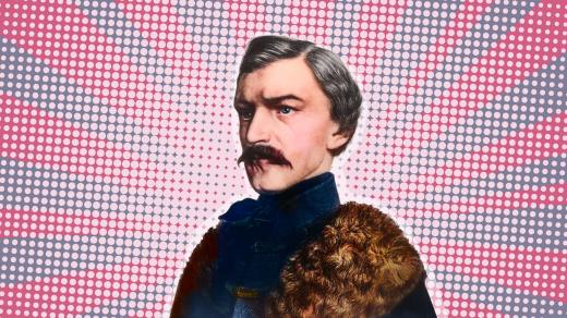 Karel Havlíček Borovský (koláž, digitálně kolorováno)