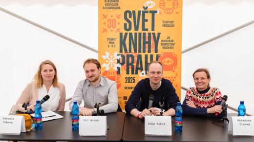 Debata podcastu Reparát na knižním veletrhu Svět knihy Praha
