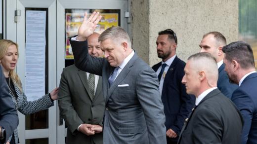 Slovenský premiér Robert Fico v Handlové (2025)