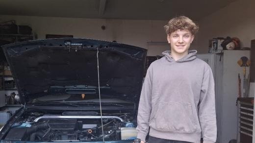 Adam Stěhule, vítěz letošní soutěže oboru Opravář zemědělských strojů