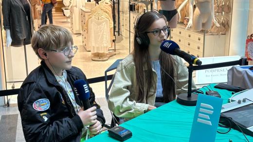 Zlín Film Festival 2025, mobilní studio Českého rozhlasu Zlín, rozhovor s dětskými herci Lotty Töpfer a Oliverem Vyskočilem