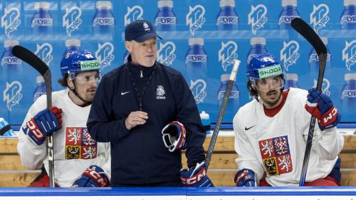 Radim Rulík na střídačce hokejové reprezentace