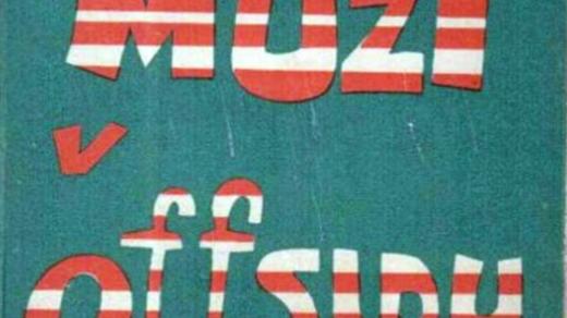 Obálka Poláčkova románu Muži v ofsajdu z roku 1948