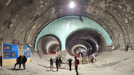Rozplet odstavného tunelu nové linky metra D