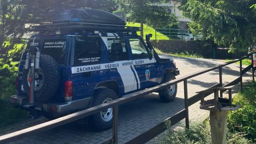 Auto horské záchranné služby v Jeseníkách