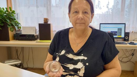 Vlasta Šídlová s Cenou generálního ředitele Českého rozhlasu