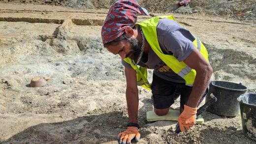 Archeologický průzkum na stavbě obchvatu Přeštic