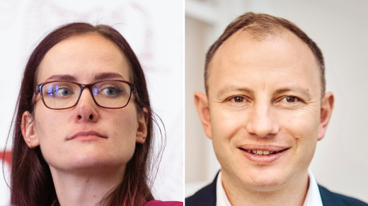 Markéta Gregorová (Piráti) a Ondřej Knotek (ANO)