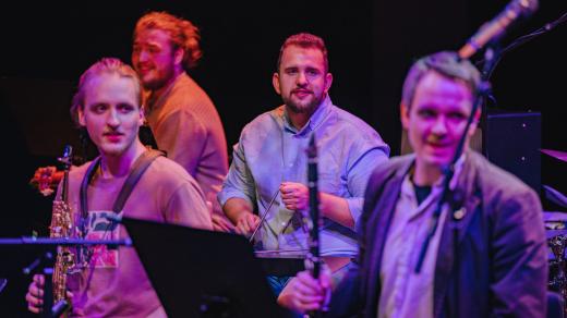 Záběr z koncertu studentů jazzové katedry JAMU na Jazzfestu Brno