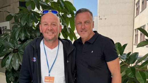 Pavel Nečas a Luboš Kozel, trenér Jablonce