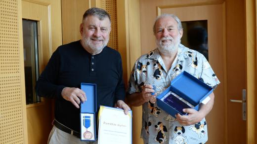 Ocenění lékaři Luděk Ryba a Radoslav Svoboda