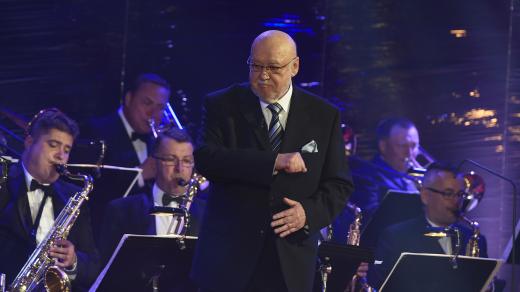 Václav Hybš se svým orchestrem v roce 2015