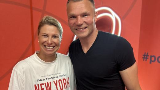 Andrea Sestini Hlaváčková a bývalý házenkář Karel Nocar