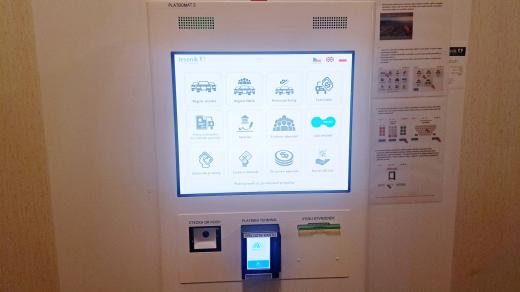 Platební automat na městském úřadě v Jeseníku