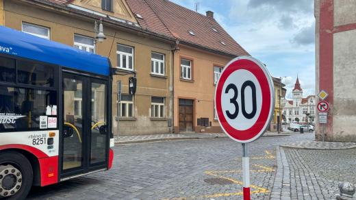 Omezení rychlosti v centru Staré Boleslavi