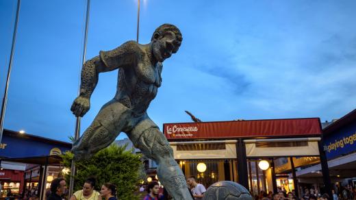 Socha Lászla Kubaly v Barceloně