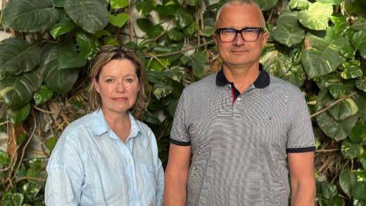 Paní Marcela a gastroenterolog Luděk Hrdlička
