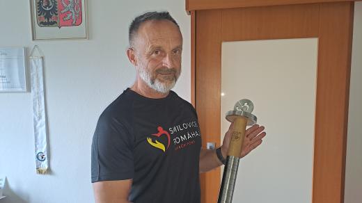 Jeden z organizátorů charitativních běhů a starosta Smilovic Martin Eschner (nez.)