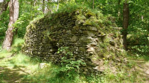 Pozůstatky hradu Křikava na Strakonicku
