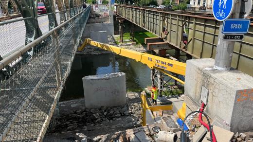 Mostní provizorium v Opavě