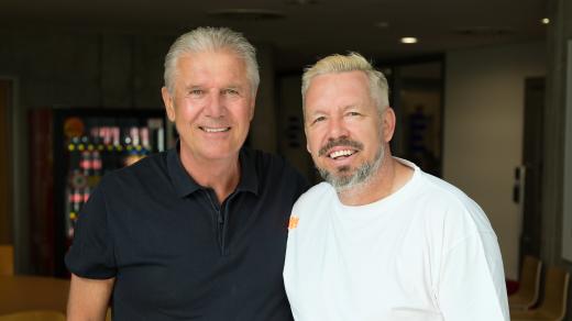 Bývalý fotbalista Jozef Chovanec a moderátor Pavel Horváth