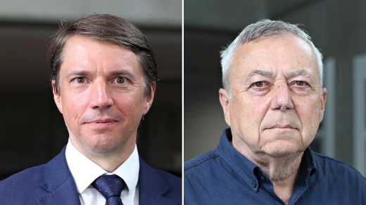 Náměstek ministra zahraničních věcí Jiří Kozák (ODS) a bývalý zástupce českého velvyslance v Izraeli Antonín Hradilek