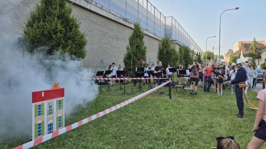 Na tomto místě stával dům rodiny Bernauových ze seriálu Návštěvníci
