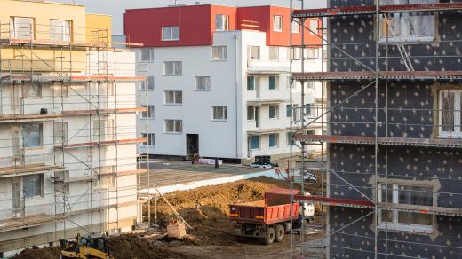 Výstavba bytů v Praze (ilustrační foto).