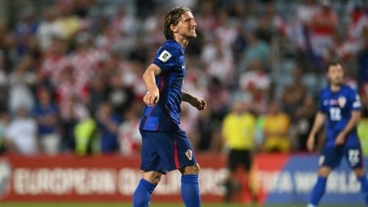Opora chorvatské fotbalové reprezentace Luka Modrić