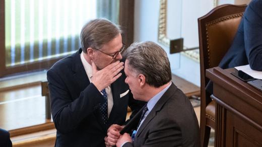 Petr Fiala a Pavel Blažek v Poslanecké sněmovně