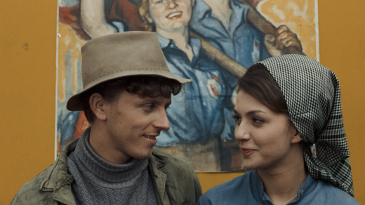 Václav Neckář a Jitka Zelenohorská ve filmu Skřivánci na niti