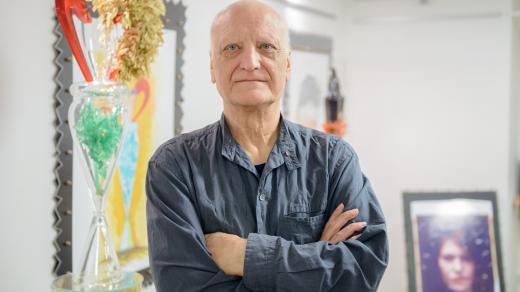 Bořek Šípek na výstavě Odsouzeni k smrti v Galerii Vinohradská 12