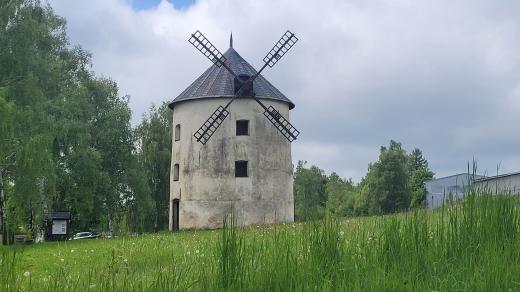 Větrný mlýn ve městě Libavá