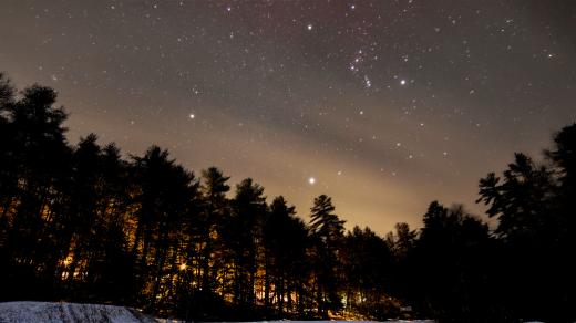 Obloha se souhvězdím Orion