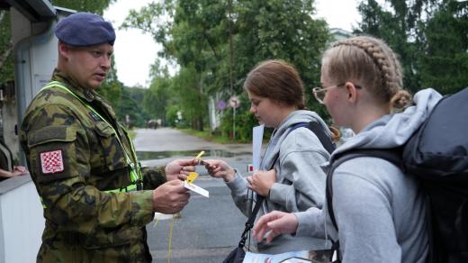Dobrovolné vojenské cvičení u 22. základny vrtulníkového letectva v Náměšti nad Oslavou