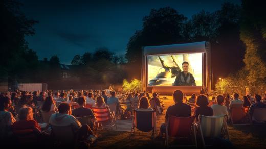 Letní kino v botanické zahradě