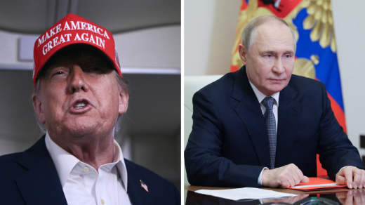 Donald Trump a Vladimir Putin