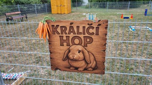 Králičí hop mohou nově majitelé se svými zvířaty trénovat na hřišti u Kulturního domu Šeříkovka v Plzni